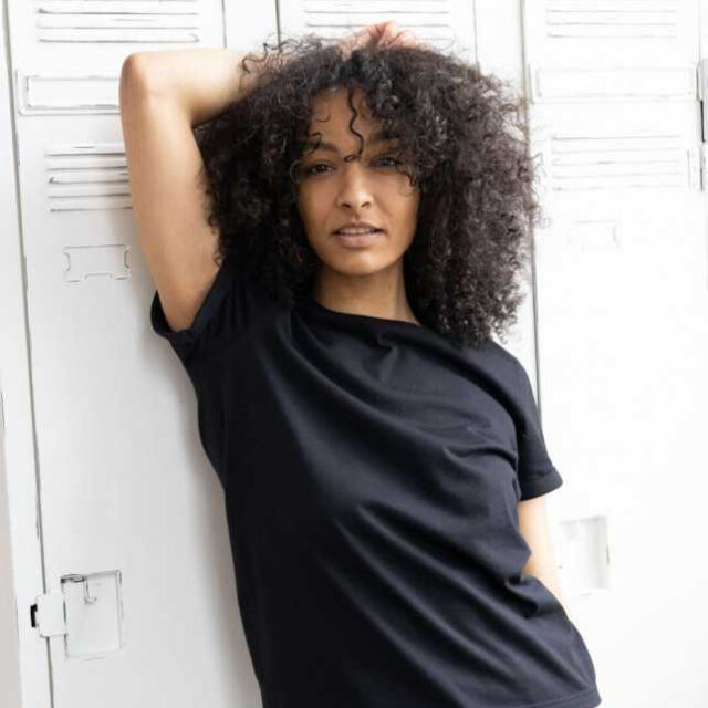 Lemahieu - T-shirt manches à revers en coton bio 180 g - Femme