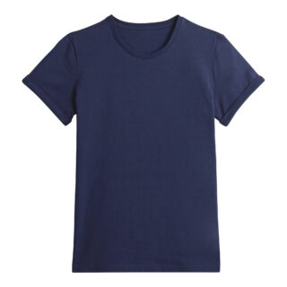 Maison Lemahieu - T-shirt manches à revers en coton bio 180 g – Femme