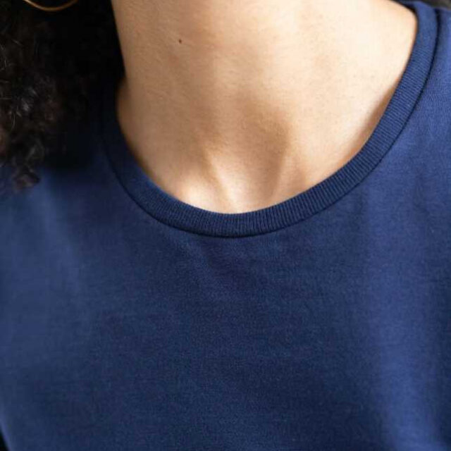Lemahieu - T-shirt manches à revers en coton bio 180 g - Femme