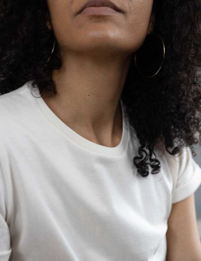 Lemahieu - T-shirt manches à revers en coton bio 180 g - Femme