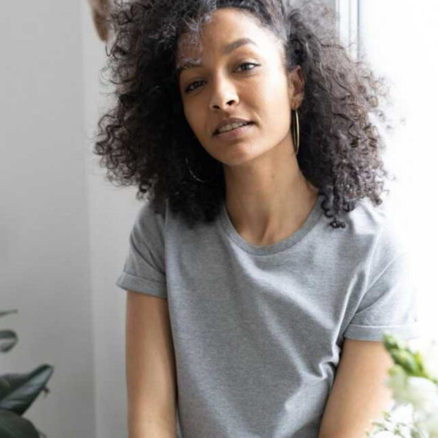 Lemahieu - T-shirt manches à revers en coton bio 180 g - Femme