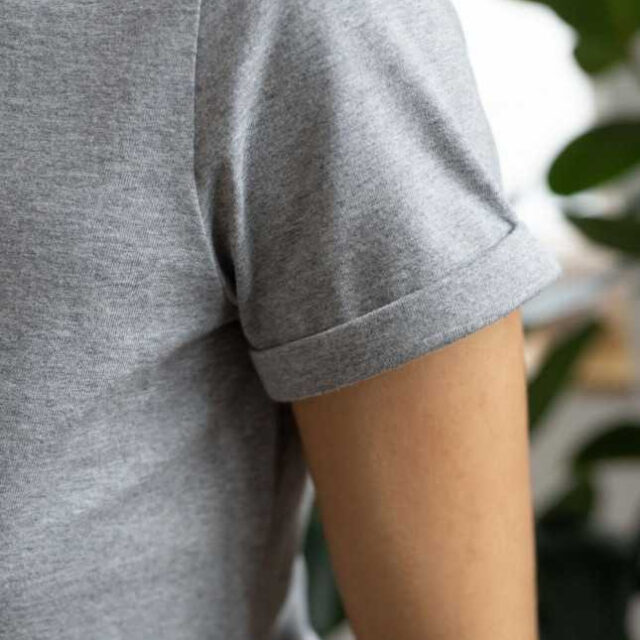 Lemahieu - T-shirt manches à revers en coton bio 180 g - Femme