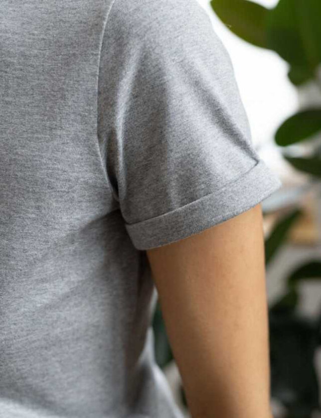 Lemahieu - T-shirt manches à revers en coton bio 180 g - Femme