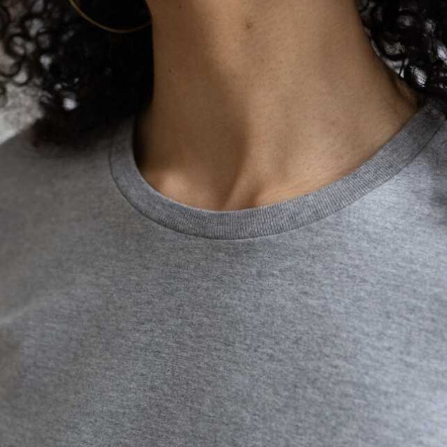 Lemahieu - T-shirt manches à revers en coton bio 180 g - Femme