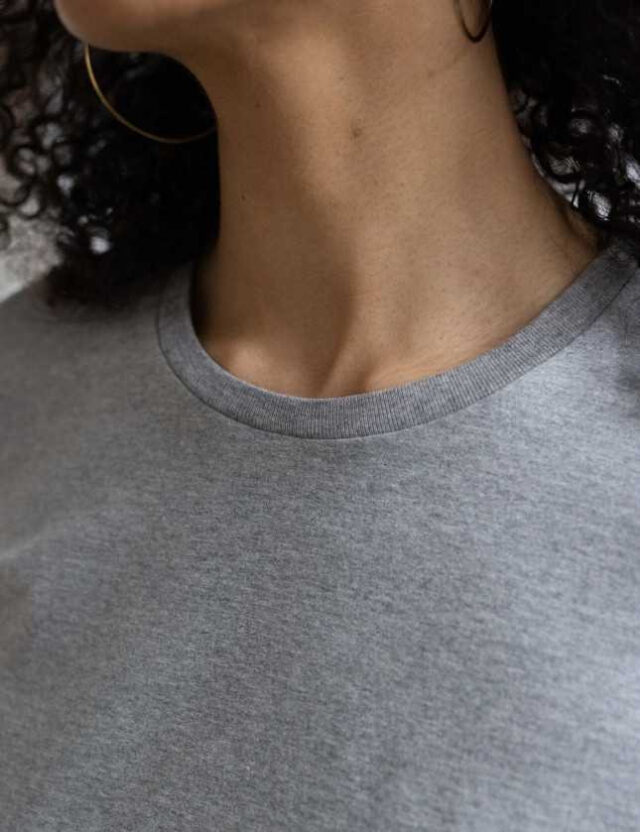 Lemahieu - T-shirt manches à revers en coton bio 180 g - Femme