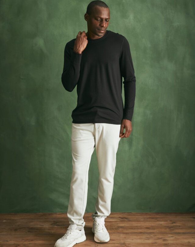 Lemahieu - T-shirt ML 100% laine mérinos - Noir - Homme