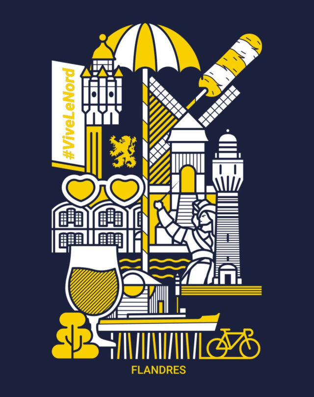 Lemahieu - T-shirt n°2 Les Flandres - Unisexe - Unisexe