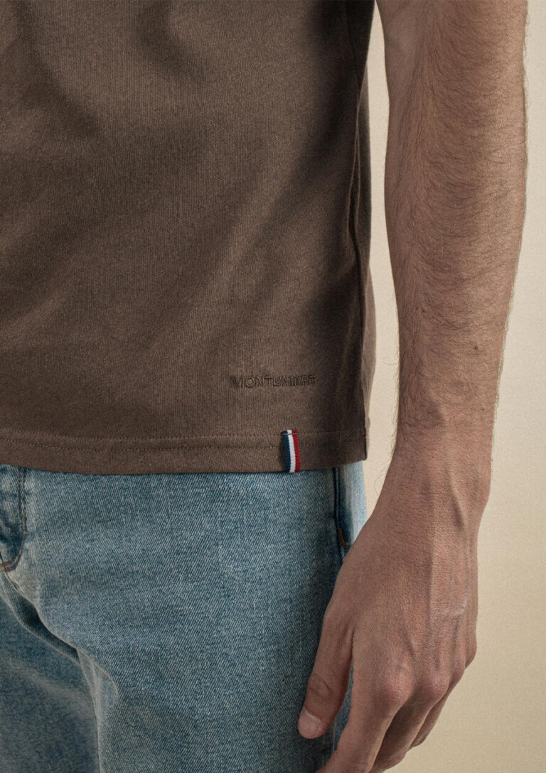 t shirt tapio marron 2 Montlimart - T-SHIRT TAPIO MARRON