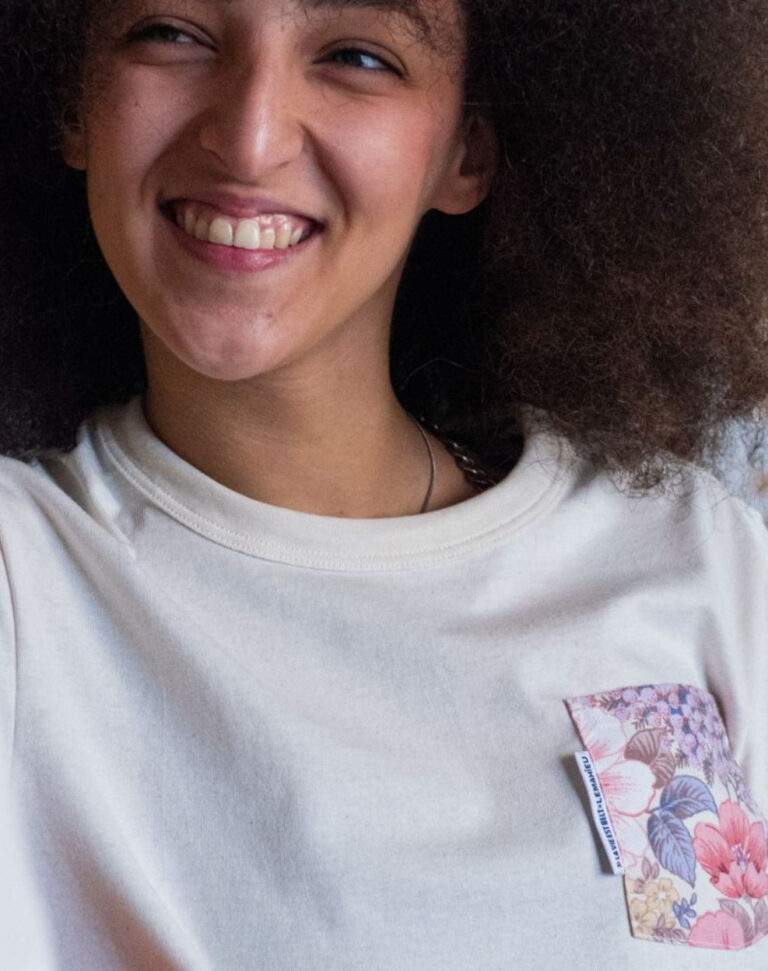 Lemahieu - T-shirt à poche - Motifs fleuris - Unisexe - Unisexe