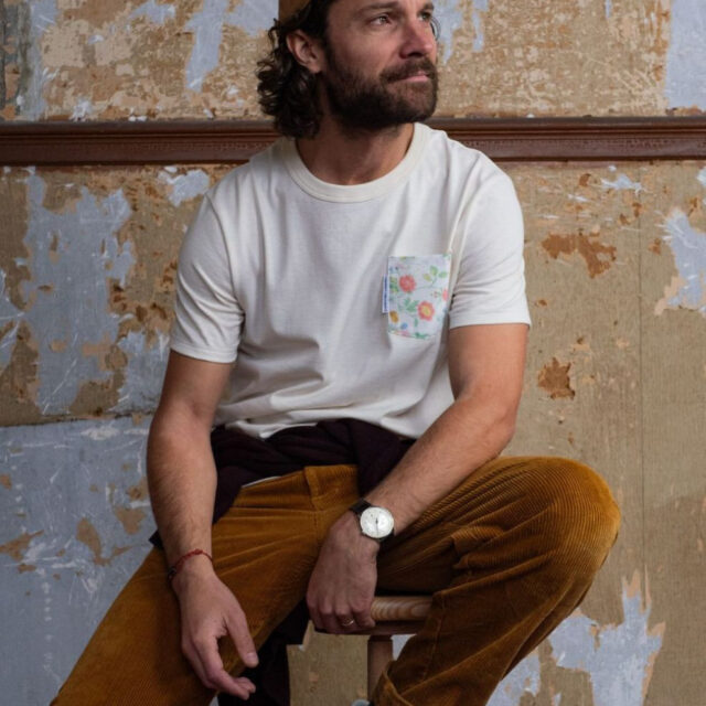 Lemahieu - T-shirt à poche - Motifs fleuris - Unisexe - Unisexe