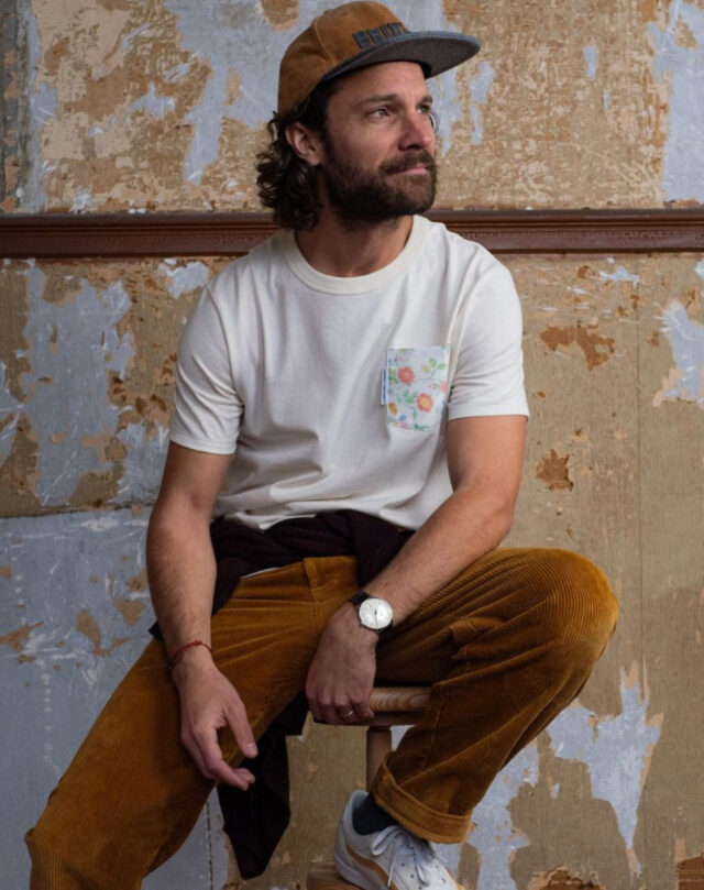 Lemahieu - T-shirt à poche - Motifs fleuris - Unisexe - Unisexe