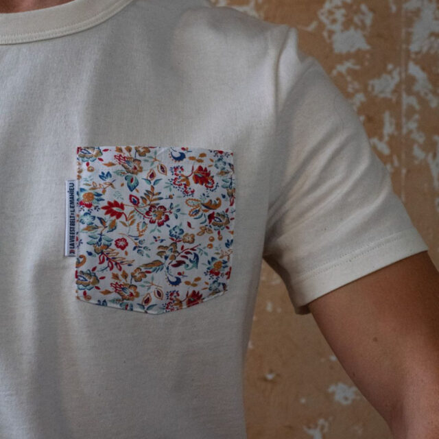 Lemahieu - T-shirt à poche - Motifs fleuris - Unisexe - Unisexe