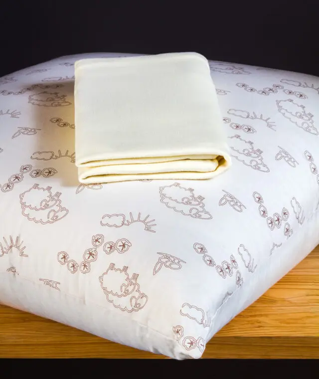 Ardelaine - Taie d’oreiller en 80×80 – coton bio