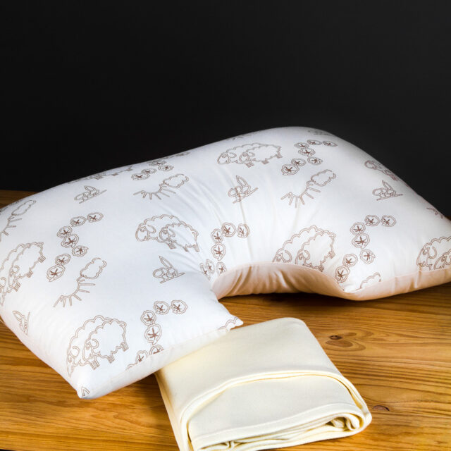 Ardelaine - Taie pour oreiller Demi-lune en coton bio