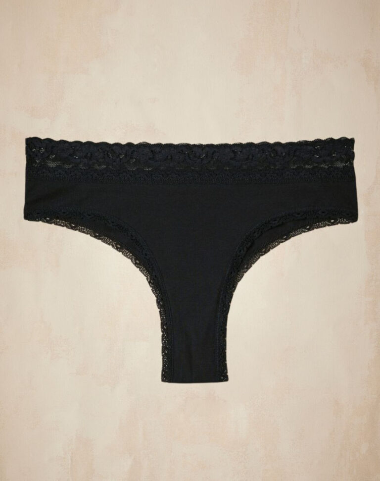 Lemahieu - Tanga dentelle - Noir - Femme