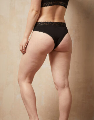 Maison Lemahieu - Tanga dentelle – Noir – Femme