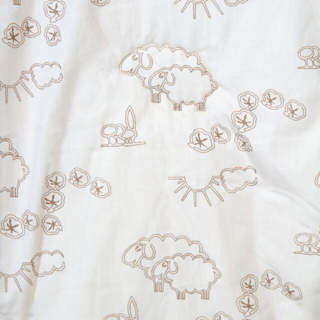 Ardelaine - Drap housse pour lit bébé 60x120cm en coton bio