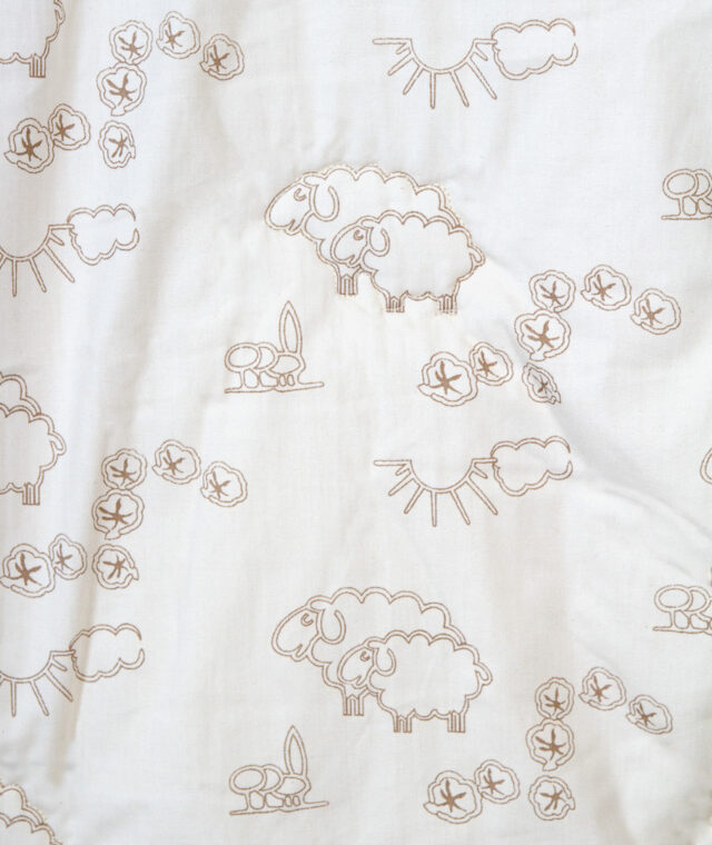 Ardelaine - Drap housse pour lit bébé 60x120cm en coton bio