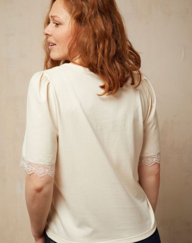 Lemahieu - Top à manches 3/4 Dentelle - Femme