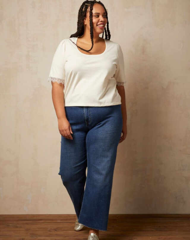 Lemahieu - Top à manches 3/4 Dentelle - Femme