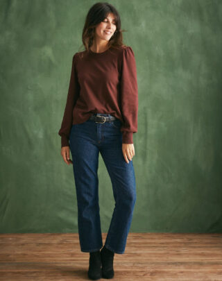Maison Lemahieu - Top  manches longues  – Aubergine – Bordeau – Femme