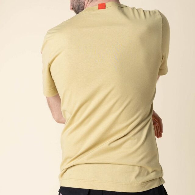 1083 - T-SHIRT DROIT 304 UNI coton bio vert chartreuse Homme