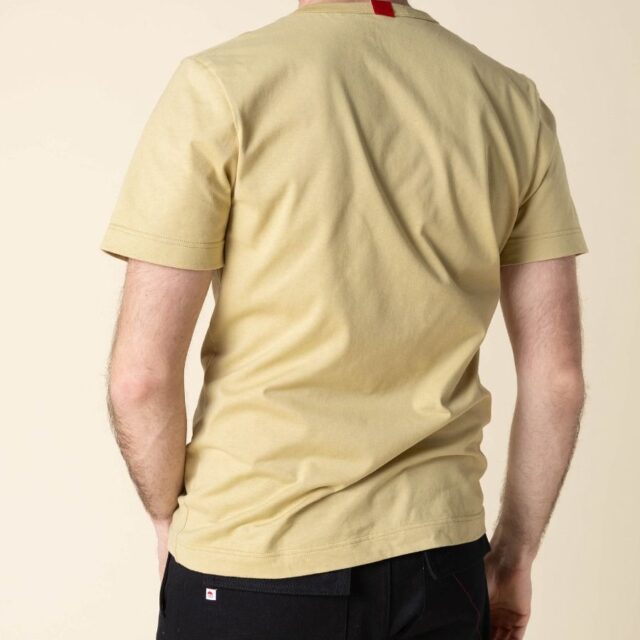 1083 - T-SHIRT DROIT 304 UNI coton bio vert chartreuse Homme