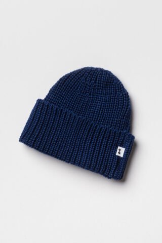 Bonnet Femme Bleu en Laine Mérinos par la marque Tricots Marcel Tricots Marcel - Bonnet Femme Bleu en Laine Mérinos