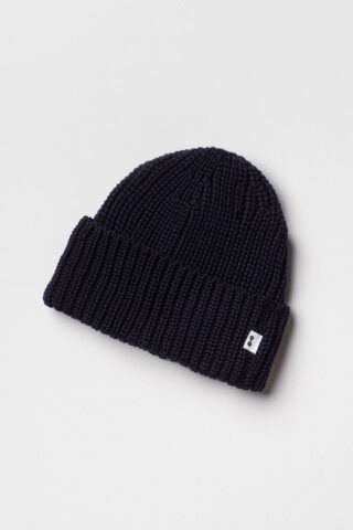 Bonnet Homme Laine Mérinos – Bleu Marine par la marque Tricots Marcel Tricots Marcel - Bonnet Homme Laine Mérinos – Bleu Marine