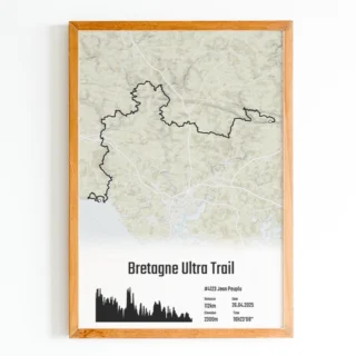 The Post Trace - Affiche Bretagne Ultra Trail 112