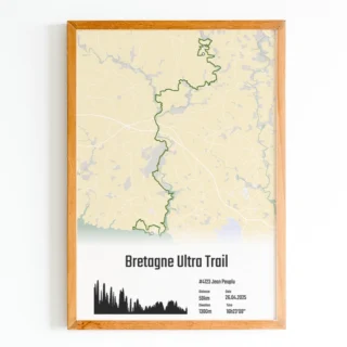 The Post Trace - Affiche Bretagne Ultra Trail 59