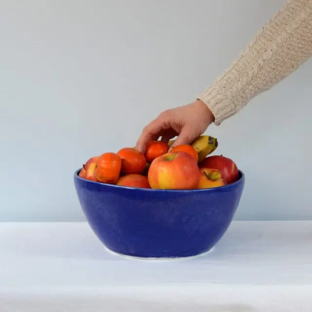 Maison Primavera - Grand saladier – bleu Primavera