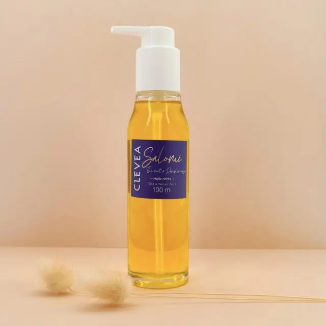 CLEVEA - Salomé – Huile corps “Thé vert Pamplemousse”