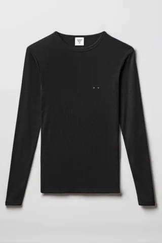 Le Maillot de Corps Homme Lucien Manches Longues – Noir Charbon par la marque Tricots Marcel Tricots Marcel - Le Maillot de Corps Homme Lucien Manches Longues – Noir Charbon