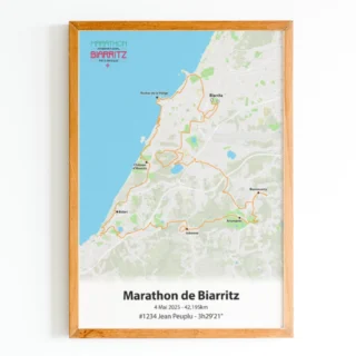 The Post Trace - Affiche Marathon de Biarritz – Pays Basque
