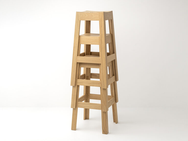 Delavelle - Tabouret de Bar en Chêne Massif - Wak