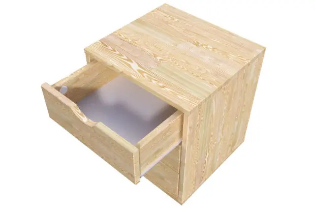 ABC MEUBLES - Caisson à tiroirs 3 en bois massif