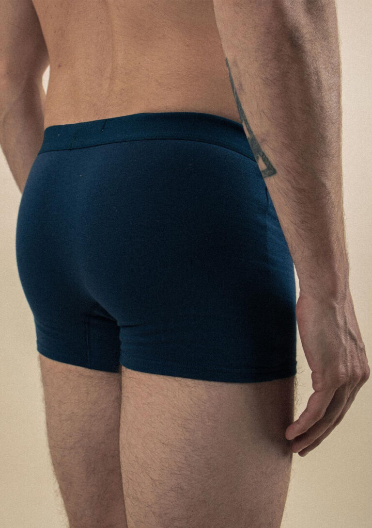 Montlimart - BOXER QUOTIDIEN MARINE/ORANGE