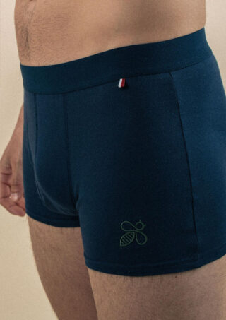 Boxer Quotidien Marine/vert par la marque Montlimart Montlimart - Boxer Quotidien Marine/vert