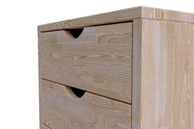 ABC MEUBLES - Caisson à tiroirs 4 en bois massif