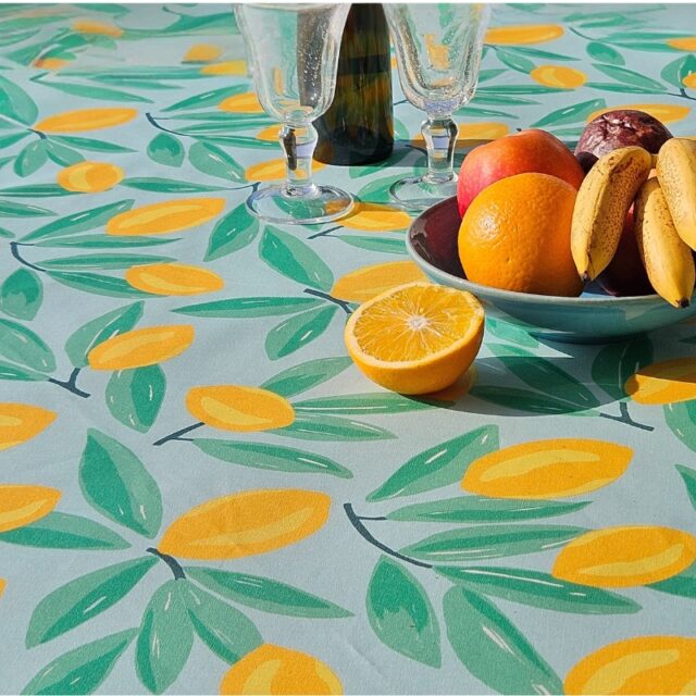 Chemin de table Citrons par la marque Fleur de Soleil Fleur de Soleil - Chemin de table Citrons