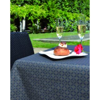 Fleur de Soleil - Chemin de table Mosaïque taupe/noir