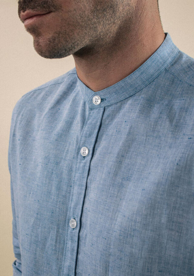 Montlimart - CHEMISE PIERRELIN BLEU MARINE