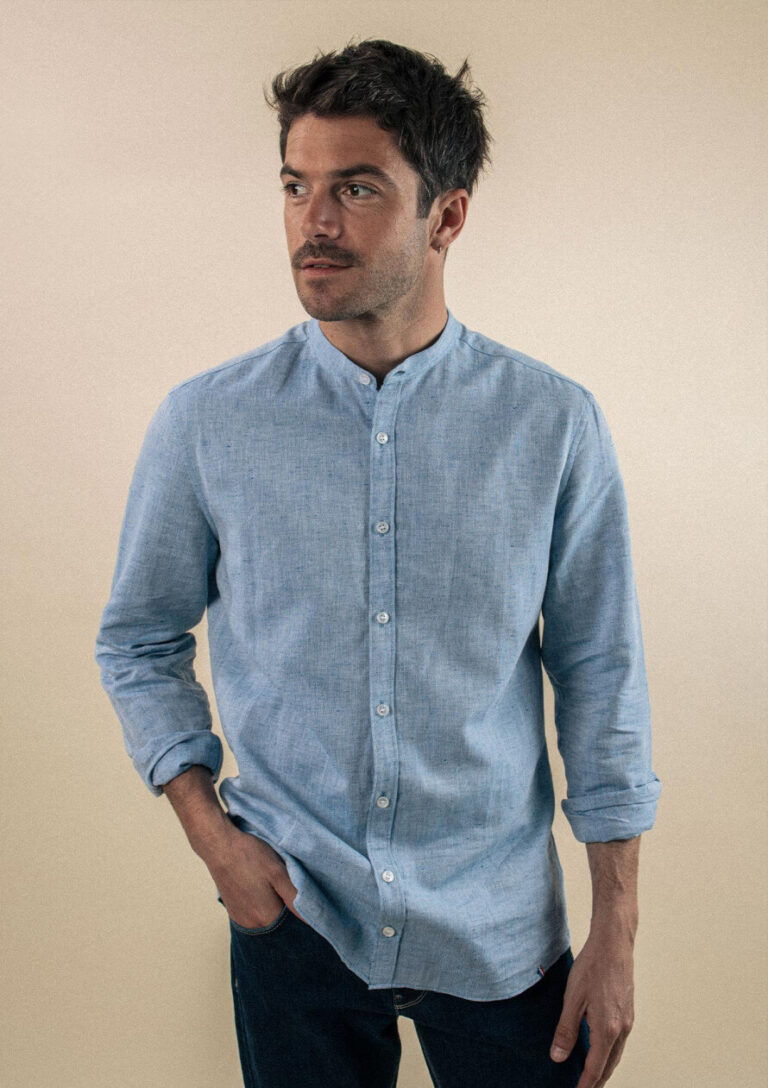 Montlimart - CHEMISE PIERRELIN BLEU MARINE