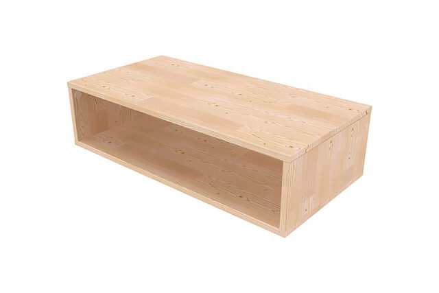 ABC Meubles - Cube de rangement bois 100×50 cm