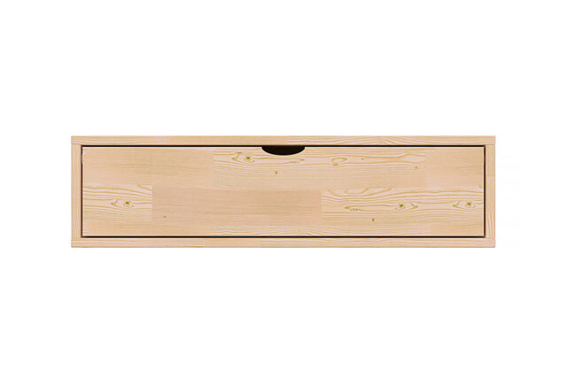 ABC MEUBLES - Cube de rangement bois 100x50 cm + tiroir