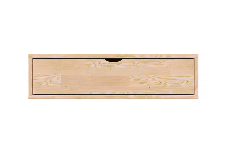 ABC MEUBLES - Cube de rangement bois 100x50 cm + tiroir