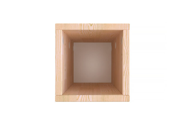 ABC MEUBLES - Cube de rangement bois 25x50 cm