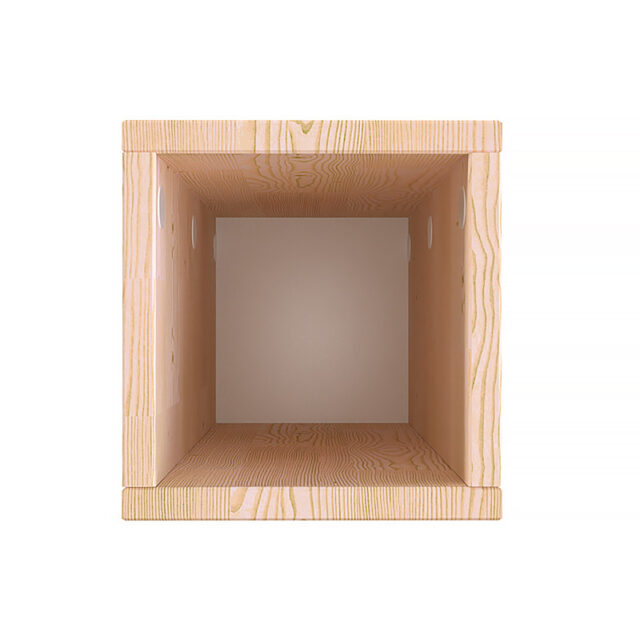 ABC MEUBLES - Cube de rangement bois 25x50 cm