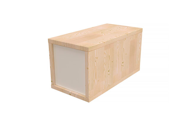 ABC MEUBLES - Cube de rangement bois 25x50 cm